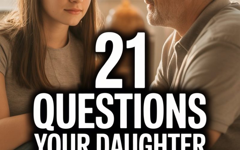 Father and daughter sharing a heartfelt moment with meaningful questions to strengthen their bond.