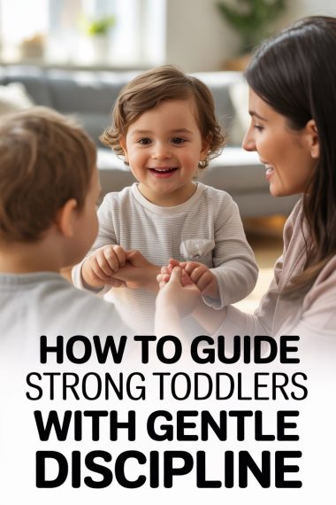 Loving, gentle discipline with toddlers in a warm, nurturing family environment.