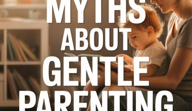 Mother and toddler read gently in cozy home, debunking myths about gentle parenting.