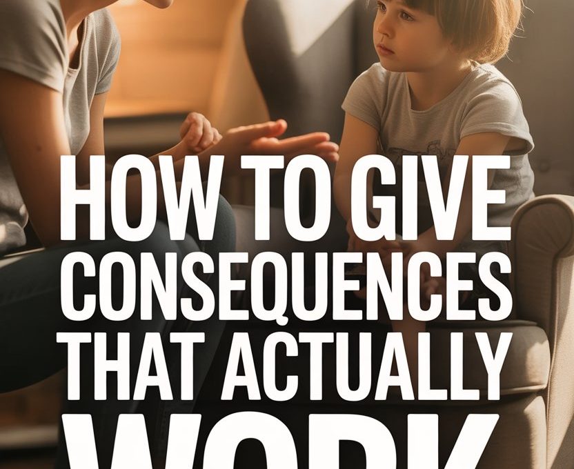 Mother and child having a heartfelt conversation about effective parenting consequences.