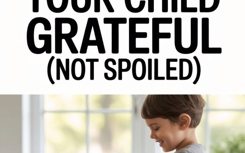 Guide to raising grateful children with toys and positive parenting tips.