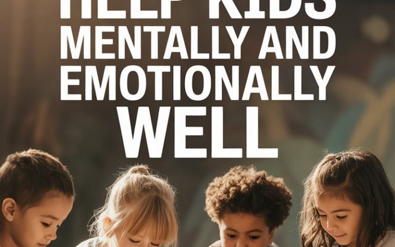 Children engaging in creative activities to support mental and emotional well-being.