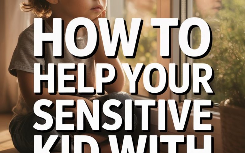 Young child with anxiety by window, understanding and supporting sensitive kids emotional well-being.