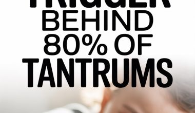 Child with tantrum and hidden triggers behind 80% of emotional outbursts.