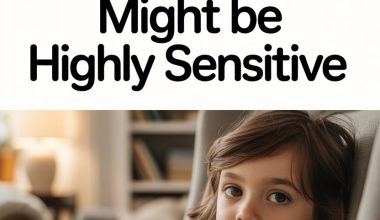 Signs your child may be highly sensitive with a thoughtful child portrait and parenting tips.
