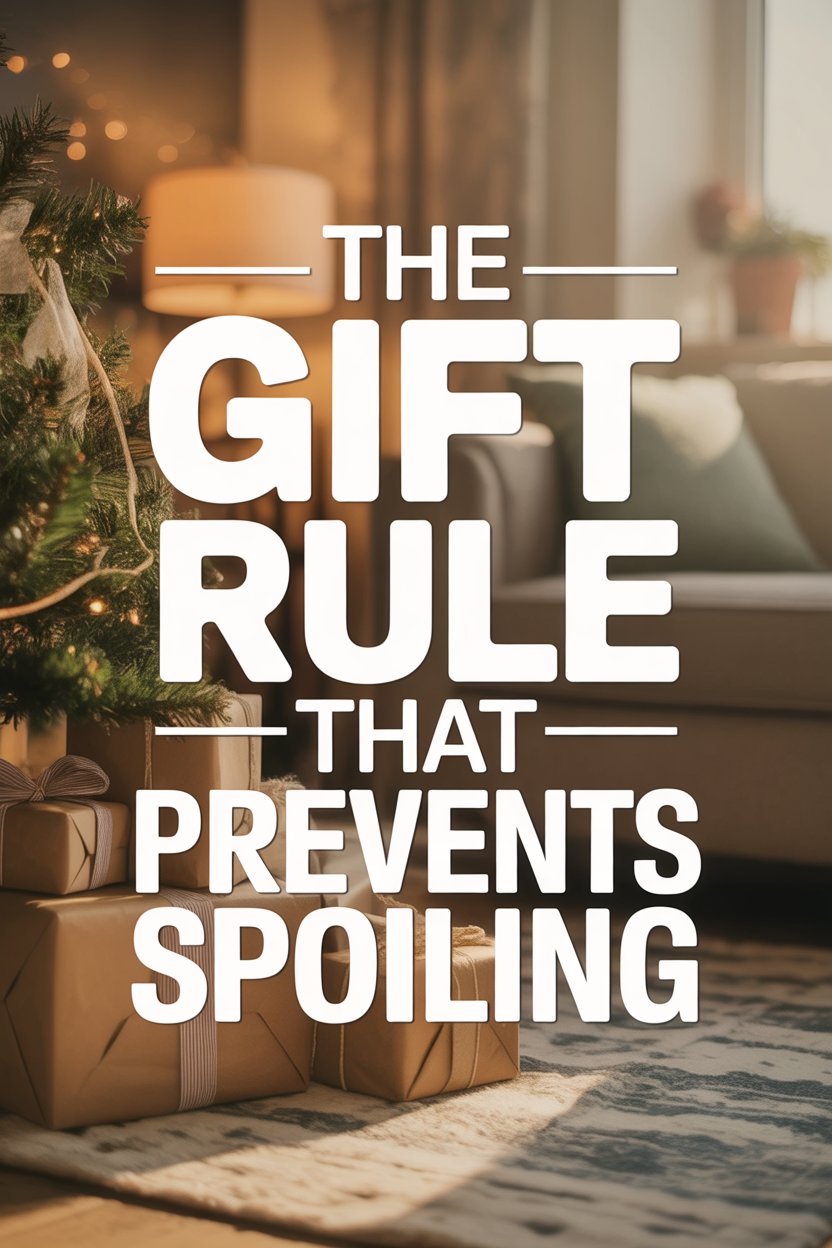 Holiday gift-giving rule: avoid spoiling surprises with excessive revealing.