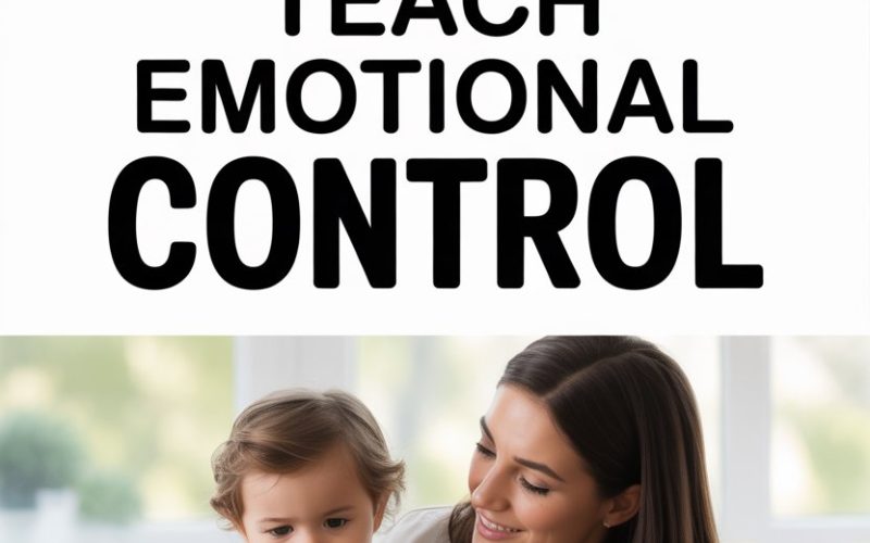 Parent comforting a frustrated child to teach emotional control and manage tantrums.