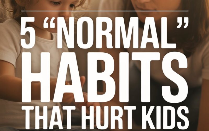 Child and caregiver discussing childhood habits that can harm kids emotionally and developmentally.