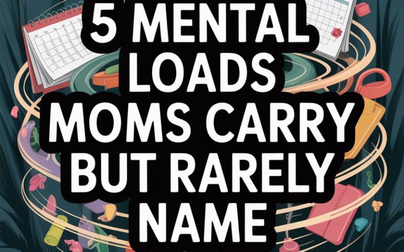 Mother’s mental load illustration highlighting overlooked responsibilities and emotional labor of moms.