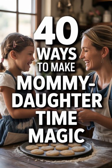 Mother and daughter baking cookies together in a cozy, joyful kitchen scene.