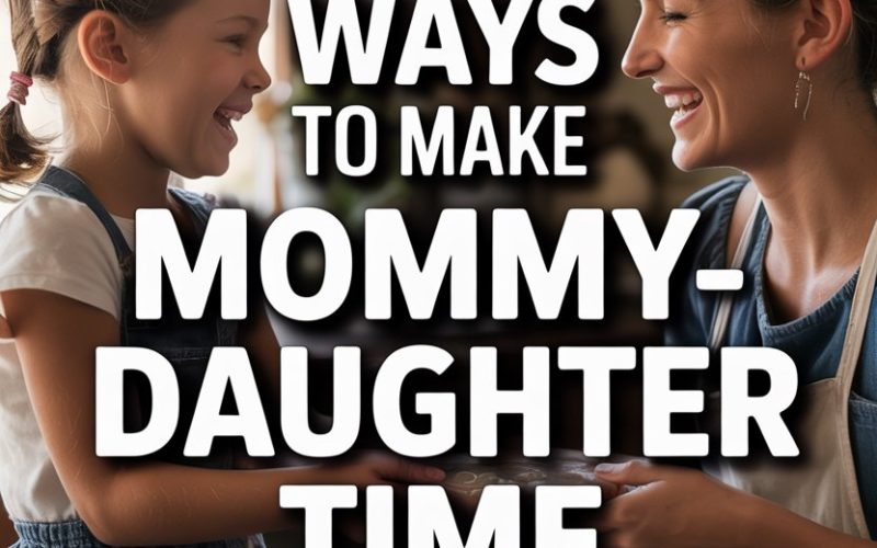 Mother and daughter baking cookies together in a cozy, joyful kitchen scene.