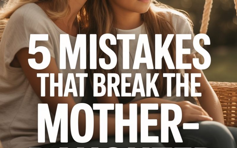 Mother and daughter share a tender, reflective moment highlighting the importance of a strong bond.