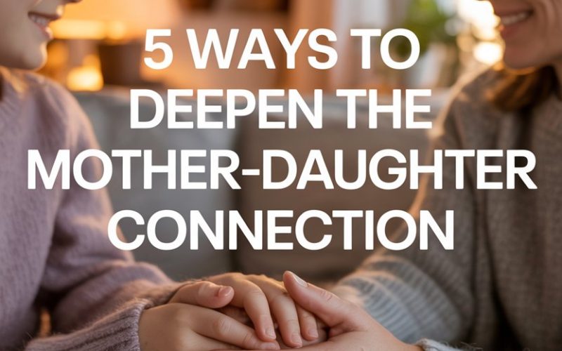 Close mother-daughter bond sharing tender moment in cozy, loving home environment.