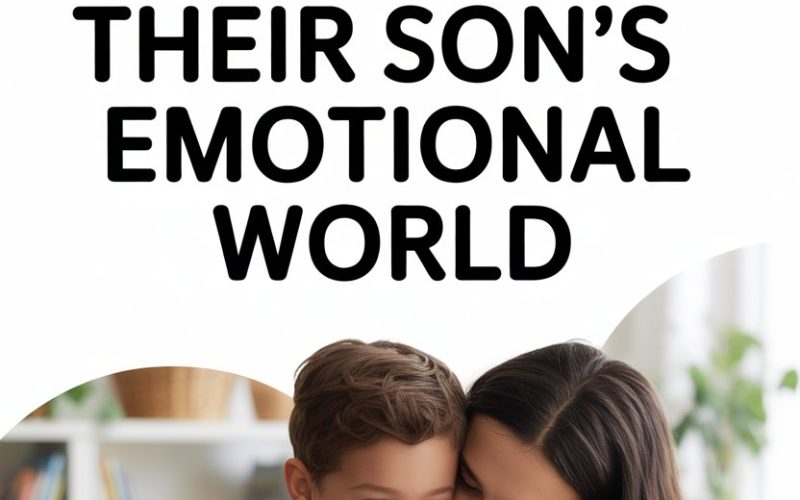 Mother and son sharing a loving hug, fostering emotional bond and childhood development.