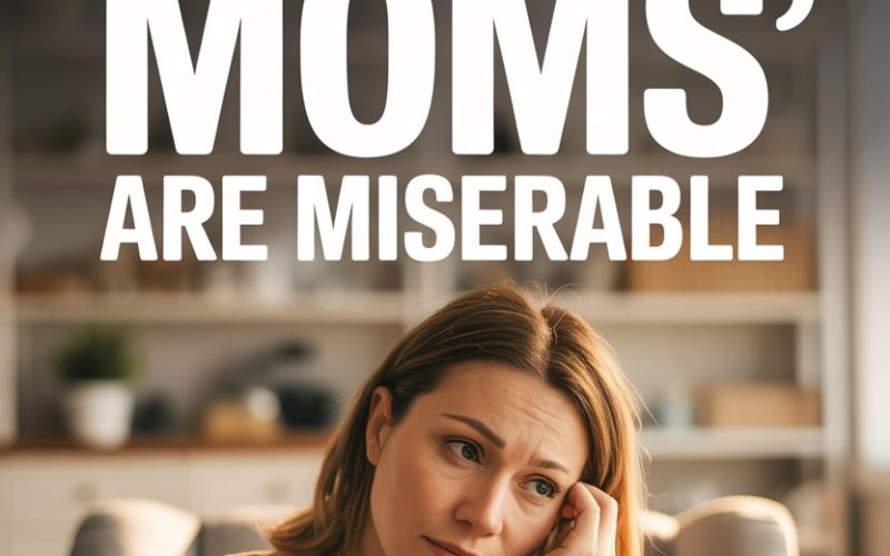 Woman feeling overwhelmed and exhausted, highlighting the struggles of perfect motherhood and societal pressure.