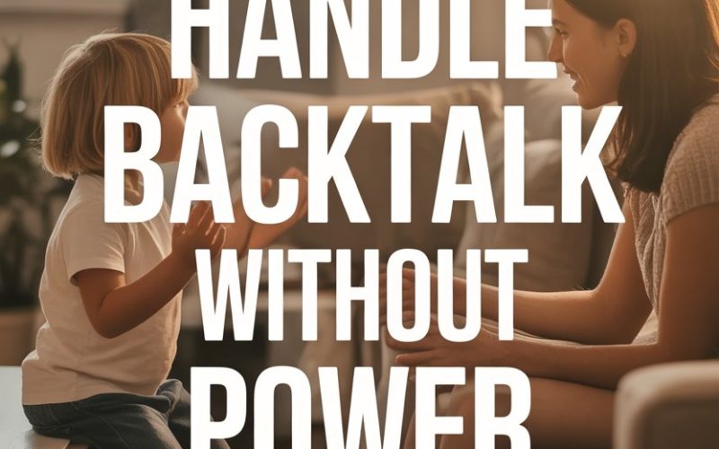 Mother and daughter having an emotional, nurturing conversation about backtalk and positive communication.