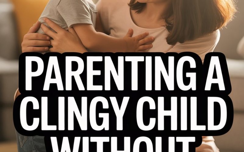 Mom comforting young, clingy child at home, promoting patience and nurturing in parenting.