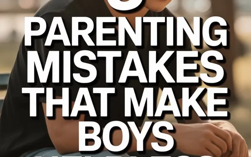 Young boy sitting thoughtfully on a park bench with parenting mistakes affecting future adult independence.