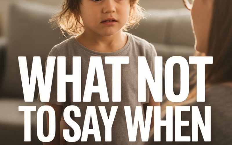 Child distressed during parent-teacher conflict, emphasizing the importance of mindful communication when angry.