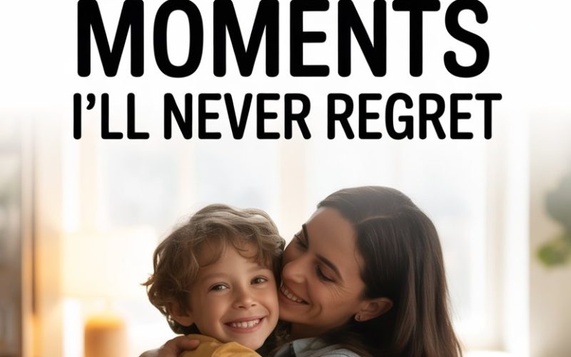 Mother and son sharing a loving hug, capturing precious parenting moments and family bond.