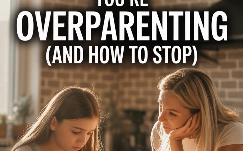 Mother and daughter studying together, highlighting signs of overparenting and fostering healthy independence.