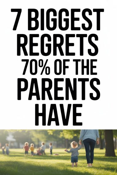 Parents regrets and outdoor family moments in a park with children and caregivers.