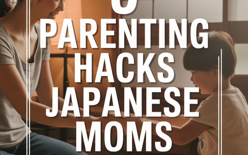 Japanese mother and child sharing a joyful bonding moment inside a traditional tatami room.