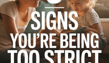 Parenting tips on recognizing if youre too strict with your kids in a cozy home setting.