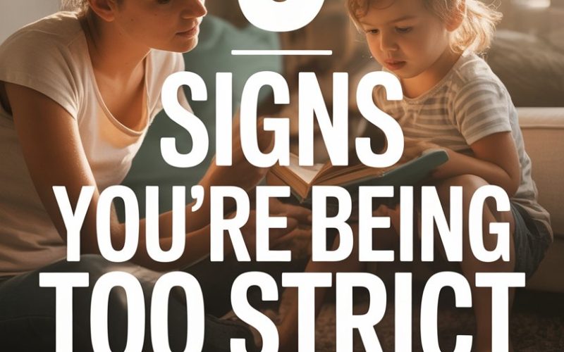 Parenting tips on recognizing if youre too strict with your kids in a cozy home setting.