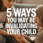 Woman comforting a child, highlighting ways to prevent invalidating your childs feelings.