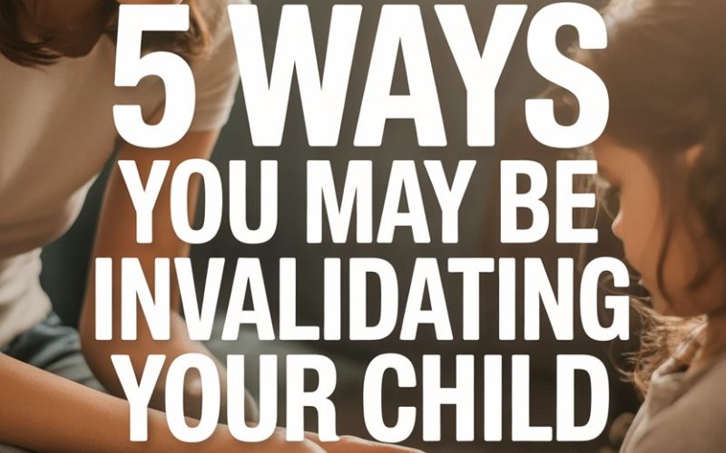 Woman comforting a child, highlighting ways to prevent invalidating your childs feelings.