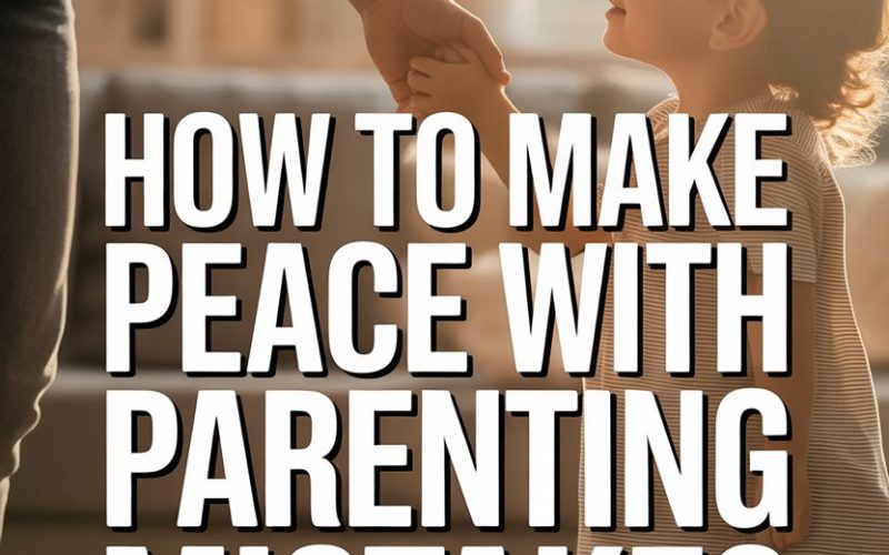 Parent and child holding hands, promoting peace and understanding in parenting mistakes.