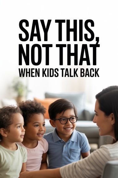 Children engaging with a caring adult, promoting respectful communication and positive parenting strategies.