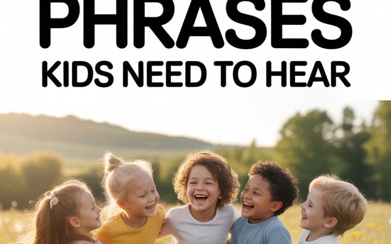 Children laughing and playing outdoors in a sunny meadow, sharing joyful friendship moments.