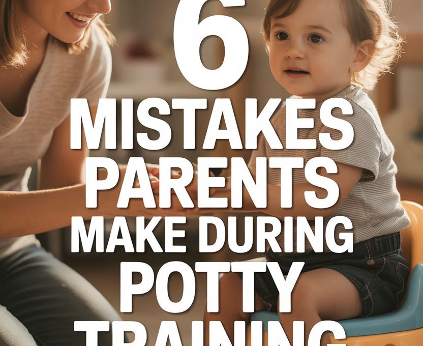 Mother helping her child with potty training in a cozy, supportive home environment.