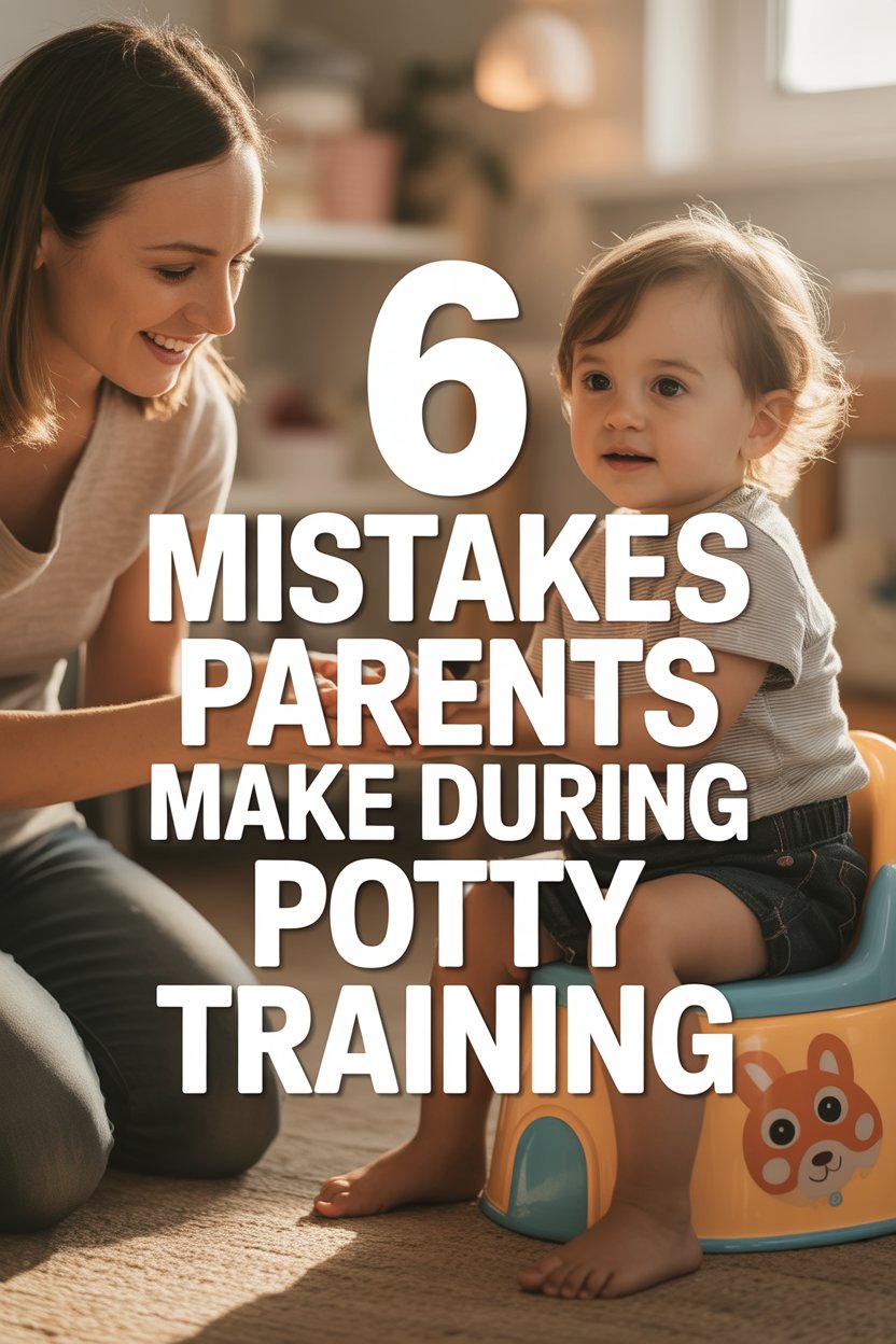 Mother helping her child with potty training in a cozy, supportive home environment.