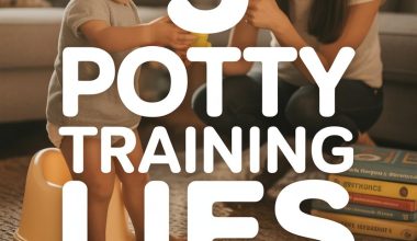 Parent and child practicing potty training with positive encouragement in a cozy home setting.