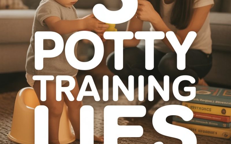 Parent and child practicing potty training with positive encouragement in a cozy home setting.