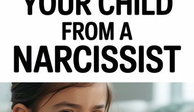 Young girl protecting her emotional health from a narcissist with cuddly teddy bear.