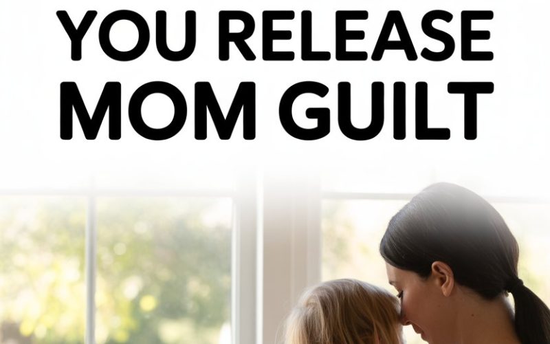 Mother and child sharing love and comfort, overcoming mom guilt with heartfelt connection.