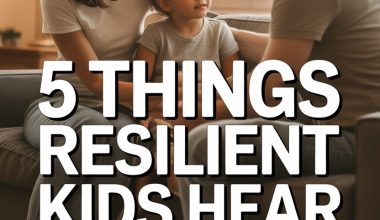 Family sharing loving, supportive messages that build resilience in children at home.