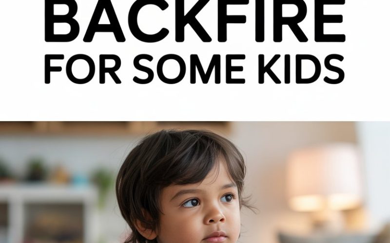 Child contemplating rewards and toys, highlighting how rewards can backfire in childrens behavior.