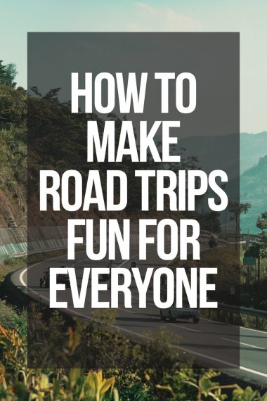 Scenic mountain road for fun, family-friendly road trips amid lush green landscapes.