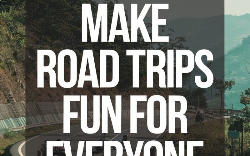 Scenic mountain road for fun, family-friendly road trips amid lush green landscapes.