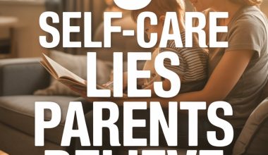 Parent and child sharing a tender moment, highlighting self-care myths parents believe.
