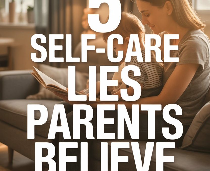 Parent and child sharing a tender moment, highlighting self-care myths parents believe.