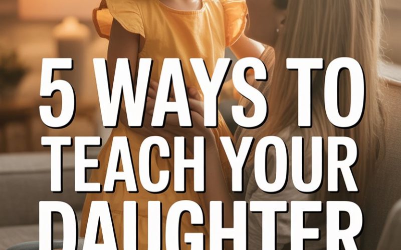 Mother and daughter sharing a joyful moment, promoting self-respect and confidence in young girls.