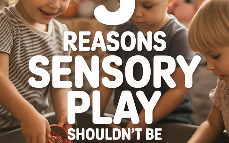 Children engaging in sensory play with sand and textured materials for early childhood development.