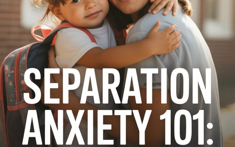 Mother and daughter sharing a warm embrace to soothe separation anxiety gently.