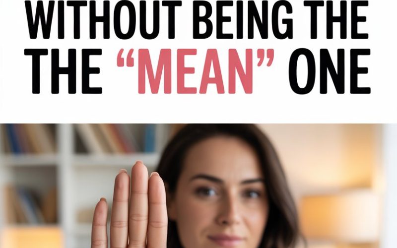 Empowering women to set respectful boundaries confidently without being labeled as mean.